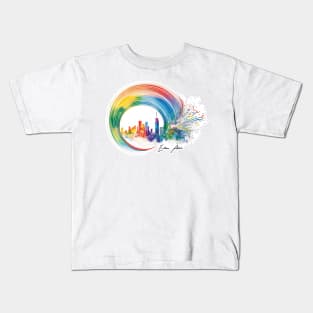 Color Wave Catastrophe Kids T-Shirt